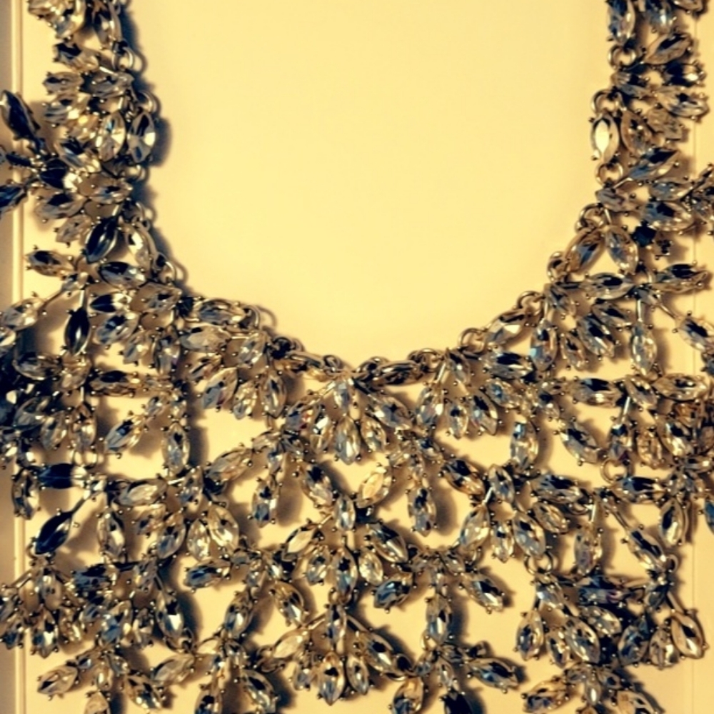 Rhinestone Statement Necklace - image 2